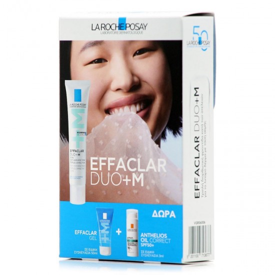 La Roche Posay Effaclar DUO+M Σετ Περιποίησης για Ενυδάτωση & Κατά της Ακμής 3τμχ