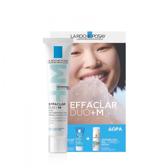 La Roche Posay Effaclar DUO+M Σετ Περιποίησης για Ενυδάτωση & Κατά της Ακμής 3τμχ