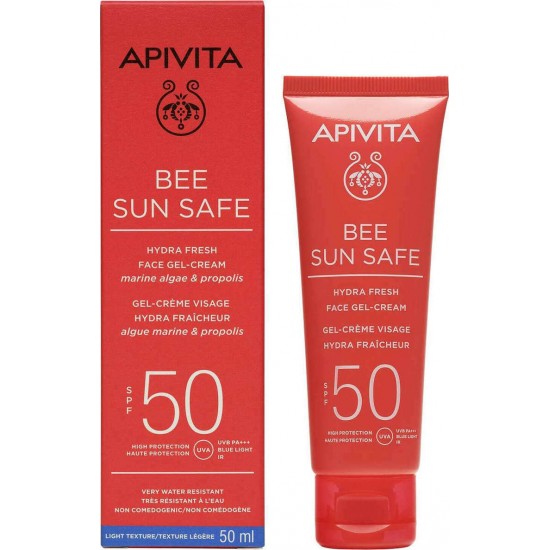 Apivita Bee Sun Safe Hydra Αδιάβροχο Αντηλιακό Gel Προσώπου SPF50 50ml Apivita Bee Sun Safe Hydra Αδιάβροχο Αντηλιακό Gel Προσώπου SPF50 50ml