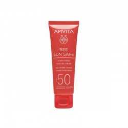 Apivita Bee Sun Safe Hydra Αδιάβροχο Αντηλιακό Gel Προσώπου SPF50 50ml