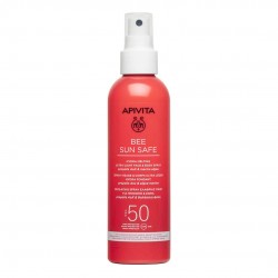 Apivita Bee Sun Safe Hydra Melting Ultra Light Face & Body Spray Ενυδατικό Αντιηλιακό Προσώπου Σώματος με Θαλάσσια Φύκη & Πρόπολη SPF50, 200ml