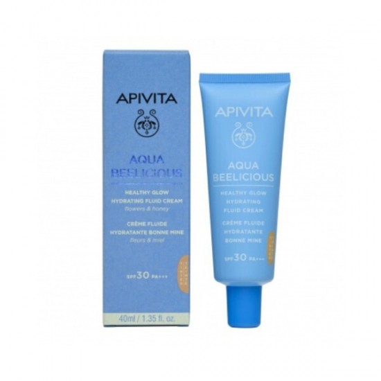 Apivita Aqua Beelicious 24ωρη Κρέμα Προσώπου Ημέρας με Χρώμα και SPF30 για Ενυδάτωση 40ml Apivita Aqua Beelicious 24ωρη Κρέμα Προσώπου Ημέρας με Χρώμα και SPF30 για Ενυδάτωση 40ml