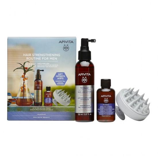 Apivita Hair Strengthening Routine Σετ Περιποίησης Μαλλιών κατά της Τριχόπτωσης με Σαμπουάν και Λοσιόν 3τμχ Apivita Hair Strengthening Routine Σετ Περιποίησης Μαλλιών κατά της Τριχόπτωσης με Σαμπουάν και Λοσιόν 3τμχ