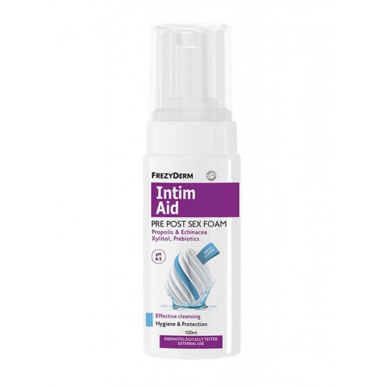 Frezyderm Intim Aid Pre Post Sex Foam Ph4.5 Αφρός Καθαρισμού Ευαίσθητης Περιοχής Πριν Έναρξη Σεξουαλικών Επαφών 100ml Frezyderm Intim Aid Pre Post Sex Foam Ph4.5 Αφρός Καθαρισμού Ευαίσθητης Περιοχής Πριν Έναρξη Σεξουαλικών Επαφών 100ml