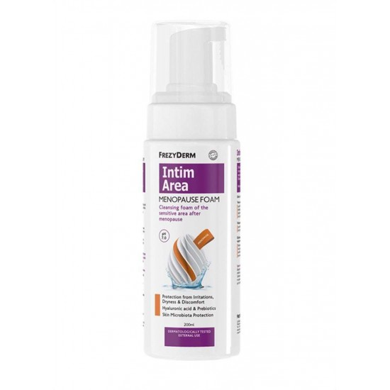 Frezyderm Intim Area Menopause Foam Ph7.0 Αφρός Καθαρισμού Ευαίσθητης Περιοχής Ερεθισμούς & Ξηρότητα 200ml Frezyderm Intim Area Menopause Foam Ph7.0 Αφρός Καθαρισμού Ευαίσθητης Περιοχής Ερεθισμούς & Ξηρότητα 200ml