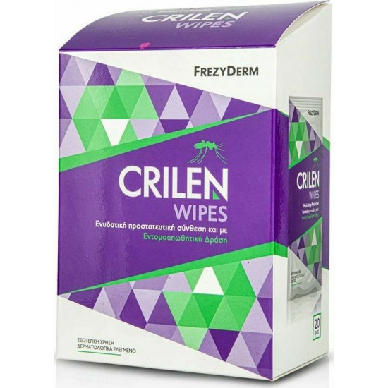 Frezyderm Crilen Εντομοαπωθητικά Μαντηλάκια σε Ατομική Συσκευασία Κατάλληλα για Παιδιά 20τμχ Frezyderm Crilen Εντομοαπωθητικά Μαντηλάκια σε Ατομική Συσκευασία Κατάλληλα για Παιδιά 20τμχ