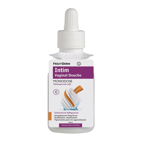 Frezyderm Intim Vaginal Douche Monodose Ph7.0 Υαλουρονικό Οξύ Ενδοκολπικό Καθαριστικό 150ml Frezyderm Intim Vaginal Douche Monodose Ph7.0 Υαλουρονικό Οξύ Ενδοκολπικό Καθαριστικό 150ml