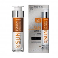 FREZYDERM Sun Screen Vitamin D Like Skin Benefits Fluid to Powder SPF50 Αντηλιακή Υγρή Κρέμα με Αίσθηση Πούδρας 50ml