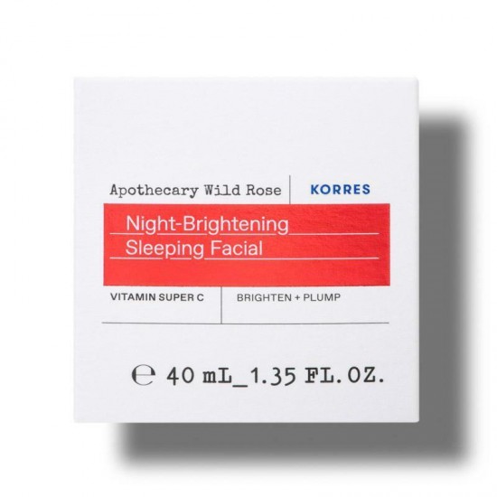 Korres Apotherapy Wild Rose Night Brightening Sleeping Κρέμα Προσώπου Νυκτός για Ενυδάτωση & Αντιγήρανση με Υαλουρονικό Οξύ & Βιταμίνη C 40ml Korres Apotherapy Wild Rose Night Brightening Sleeping Κρέμα Προσώπου Νυκτός για Ενυδάτωση & Αντιγήρανση με Υαλουρονικό Οξύ & Βιταμίνη C 40ml