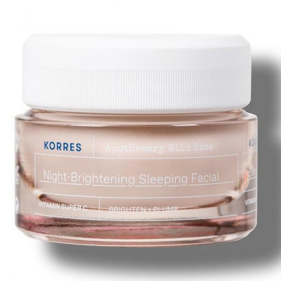 Korres Apotherapy Wild Rose Night Brightening Sleeping Κρέμα Προσώπου Νυκτός για Ενυδάτωση & Αντιγήρανση με Υαλουρονικό Οξύ & Βιταμίνη C 40ml Korres Apotherapy Wild Rose Night Brightening Sleeping Κρέμα Προσώπου Νυκτός για Ενυδάτωση & Αντιγήρανση με Υαλουρονικό Οξύ & Βιταμίνη C 40ml