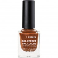 Korres Gel Effect Gloss Βερνίκι Νυχιών Μακράς Διαρκείας Aegean Bronze 66 11ml