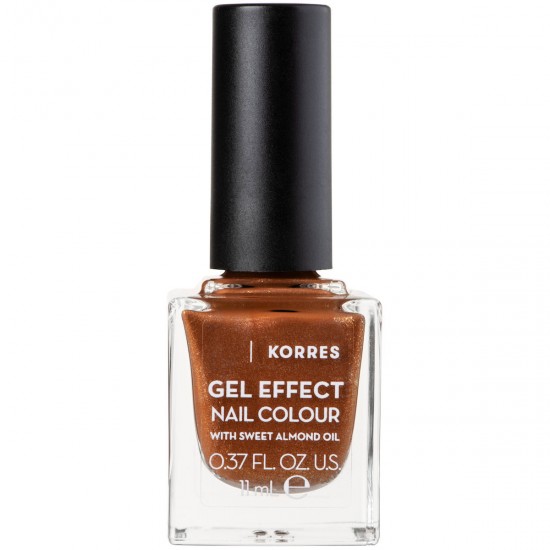 Korres Gel Effect Gloss Βερνίκι Νυχιών Μακράς Διαρκείας Aegean Bronze 66 11ml