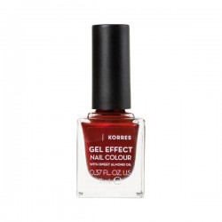 Korres Gel Effect Gloss Βερνίκι Νυχιών Μακράς Διαρκείας Velour Red 58 11ml