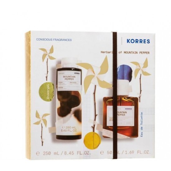 Korres Herbarium Of Mountain Pepper Ανδρικό Σετ με Eau de Toilette Korres Herbarium Of Mountain Pepper Ανδρικό Σετ με Eau de Toilette