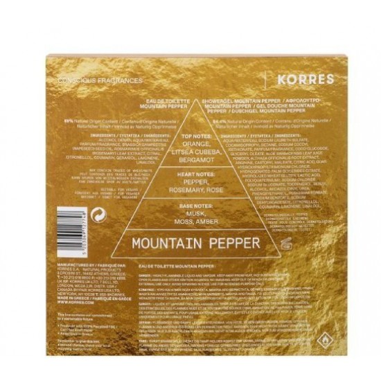 Korres Herbarium Of Mountain Pepper Ανδρικό Σετ με Eau de Toilette Korres Herbarium Of Mountain Pepper Ανδρικό Σετ με Eau de Toilette