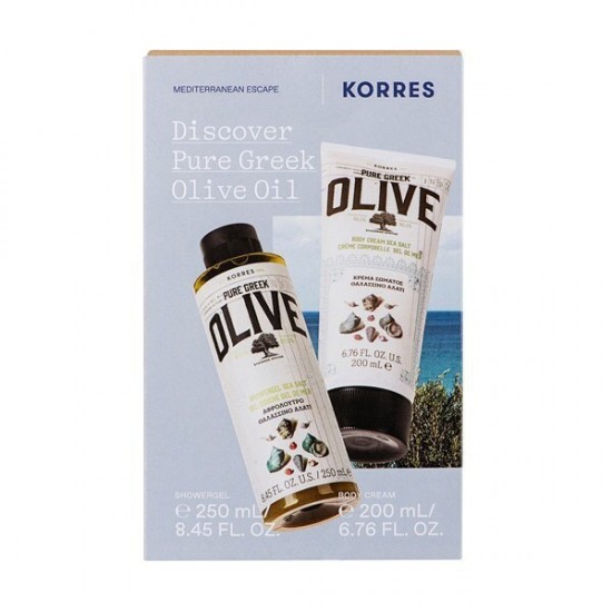 Korres Discover Pure Greek Olive Oil Σετ Περιποίησης για Καθαρισμό Σώματος με Αφρόλουτρο & Κρέμα Σώματος Korres Discover Pure Greek Olive Oil Σετ Περιποίησης για Καθαρισμό Σώματος με Αφρόλουτρο & Κρέμα Σώματος