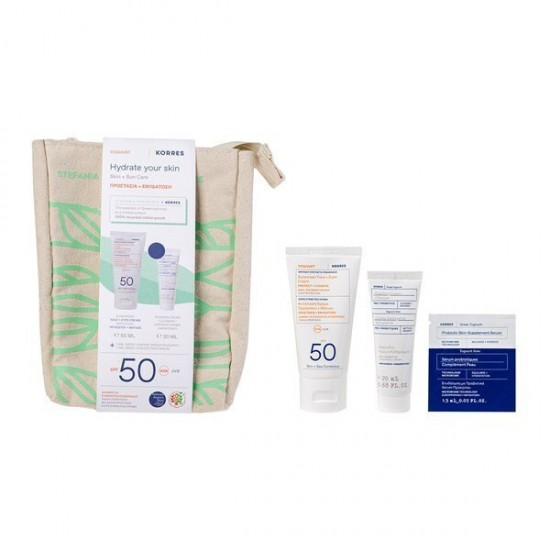 Korres Yoghurt Σετ με Αντηλιακή Κρέμα Προσώπου, Serum & Νεσεσέρ Korres Yoghurt Σετ με Αντηλιακή Κρέμα Προσώπου, Serum & Νεσεσέρ