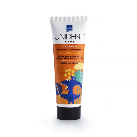 Intermed Οδοντόκρεμα Unident 50ml 1000 ppm με Γεύση Τσιχλόφουσκα για 2+ χρονών Intermed Οδοντόκρεμα Unident 50ml 1000 ppm με Γεύση Τσιχλόφουσκα για 2+ χρονών