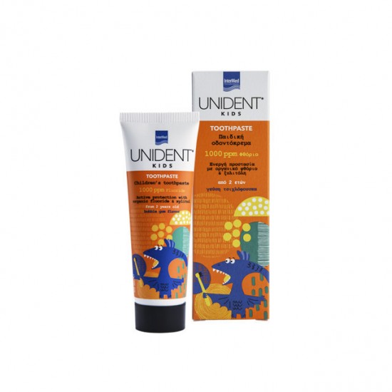 Intermed Οδοντόκρεμα Unident 50ml 1000 ppm με Γεύση Τσιχλόφουσκα για 2+ χρονών Intermed Οδοντόκρεμα Unident 50ml 1000 ppm με Γεύση Τσιχλόφουσκα για 2+ χρονών