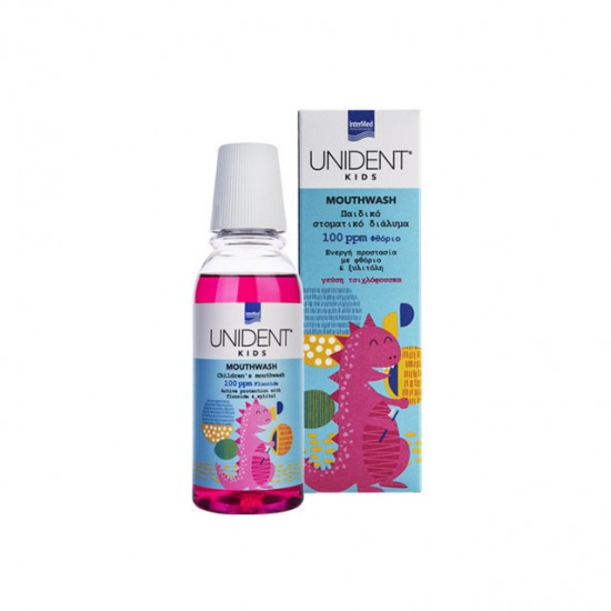 Intermed Στοματικό Διάλυμα Unident 250ml με Γεύση Τσιχλόφουσκα Intermed Στοματικό Διάλυμα Unident 250ml με Γεύση Τσιχλόφουσκα