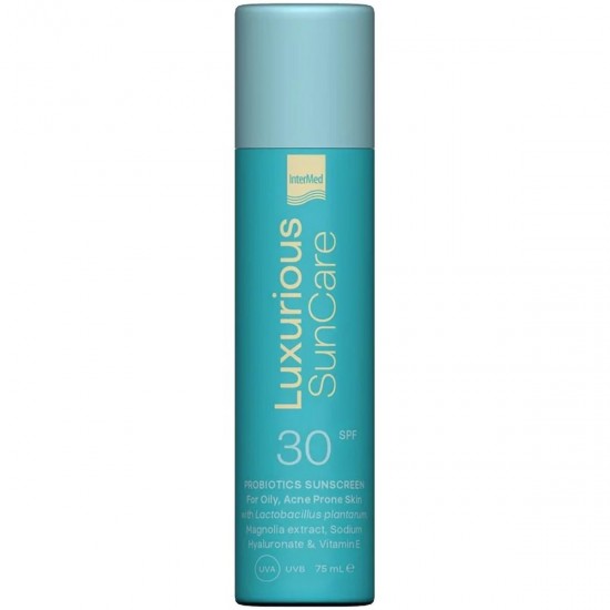 Intermed Luxurius SunCare Probiotics Αντηλιακή Κρέμα Προσώπου SPF30 75ml