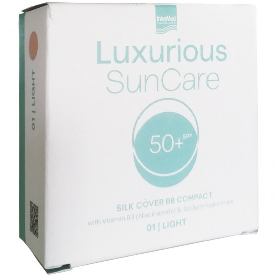 Intermed Luxurious Suncare Silk Cover Αντηλιακή Πούδρα Προσώπου SPF50 Light 12gr