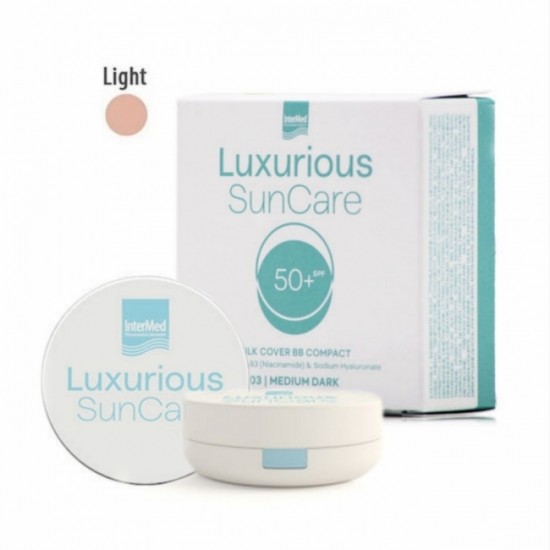 Intermed Luxurious Suncare Silk Cover Αντηλιακή Πούδρα Προσώπου SPF50 Light 12gr