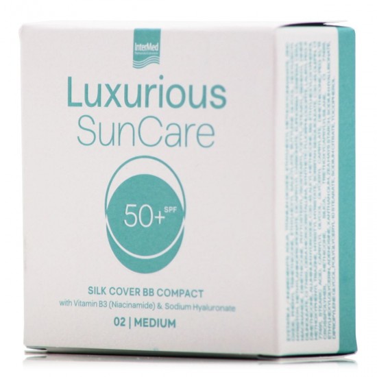 Intermed Luxurious Suncare Silk Cover Αντηλιακή Πούδρα Προσώπου SPF50 Medium 12gr