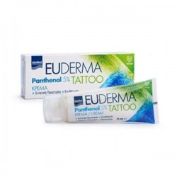 Intermed Euderma Panthenol 5% Tattoo Κρέμα Σώματος Ανάπλασης 75gr