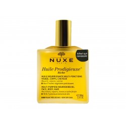 NUXE - Huile Prodigieuse® Rich Multipurpose Nourishing Πολυχρηστικό Θρεπτικό Ξηρό λάδι για πρόσωπο-σώμα-μαλλιά 100ml