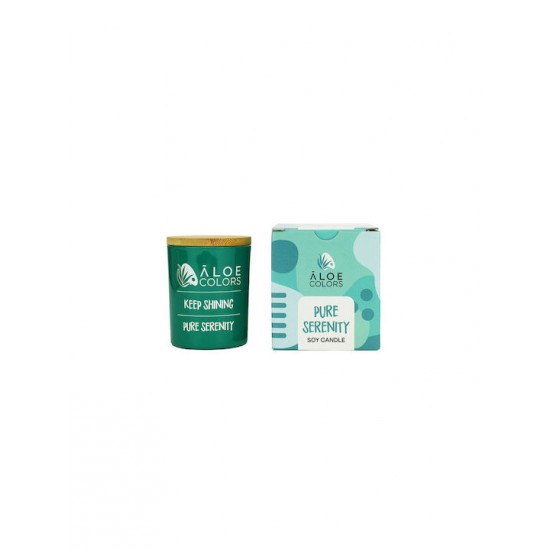 Aloe Colors Αρωματικό Κερί Σόγιας σε Βάζο Pure Serenity 150gr