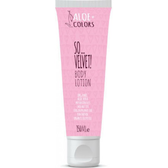 Aloe+ Colors So Velvet Ενυδατική Lotion Ανάπλασης Σώματος με Aloe Vera & Άρωμα Πούδρα για Ευαίσθητες Επιδερμίδες 150ml