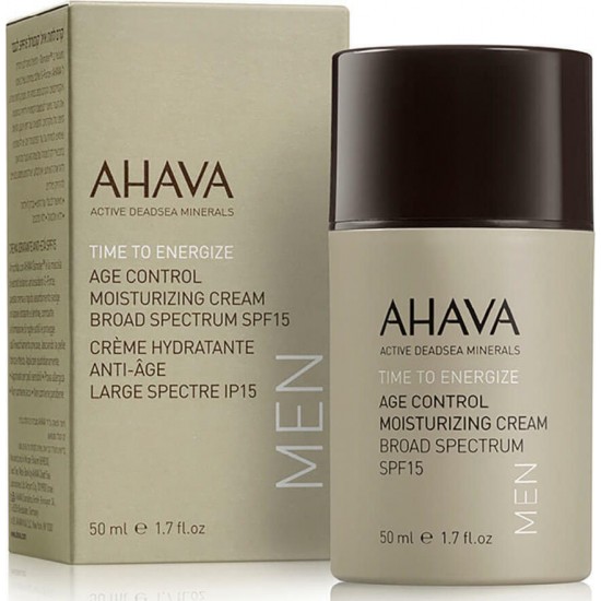 Ahava Time To Energize Ανδρική Κρέμα Προσώπου Ημέρας με SPF15 για Ενυδάτωση & Αντιγήρανση 50ml