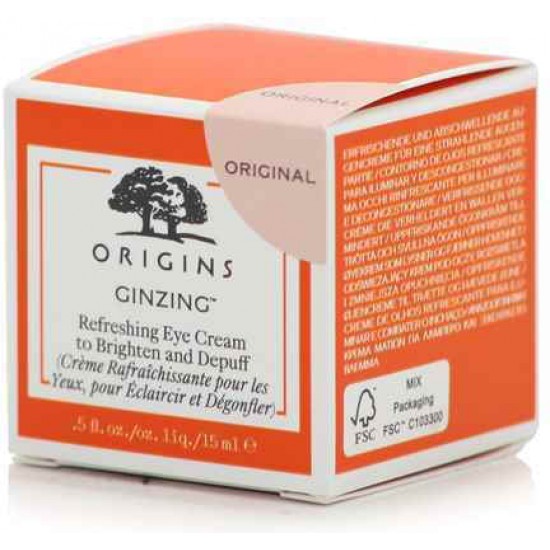 Origins Ginzing Ενυδατική Κρέμα Ματιών με Χρώμα Light κατά των Μαύρων Κύκλων με Υαλουρονικό Οξύ 15ml Origins Ginzing Ενυδατική Κρέμα Ματιών με Χρώμα Light κατά των Μαύρων Κύκλων με Υαλουρονικό Οξύ 15ml