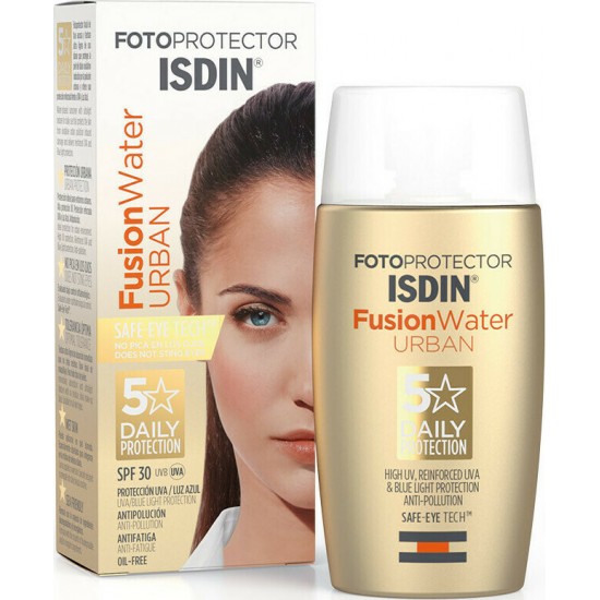 Isdin Fusion Water Urban Αντηλιακή Κρέμα Προσώπου SPF30 50ml