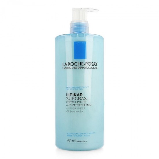 La Roche-Posay Lipikar Καθαριστικό Προσώπου/Σώματος/Μαλλιών Σε Υφή Κρέμας Για Καταπολέμηση Της Ξηρότητας 750ml
