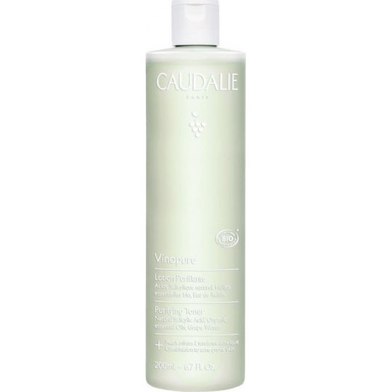 Caudalie Vinopure BIO Lotion Τόνωσης Προσώπου για Λιπαρές Επιδερμίδες 200ml
