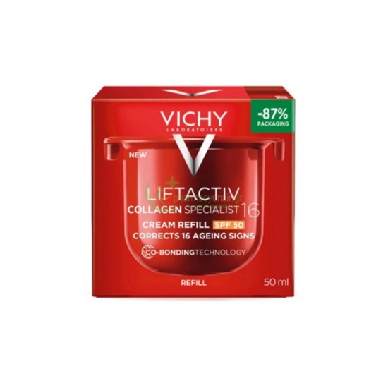 VICHY Liftactiv Collagen Specialist 16 SPF50 Κρέμα Ημέρας Refill 50mL