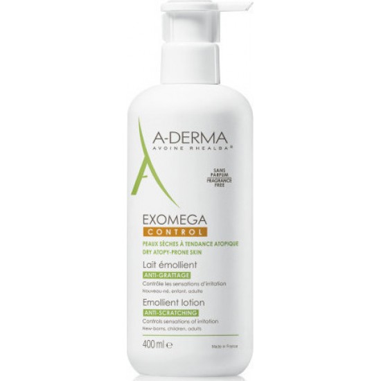 A-DERMA Exomega Control Lait Emollient Anti-Scratching 400ml