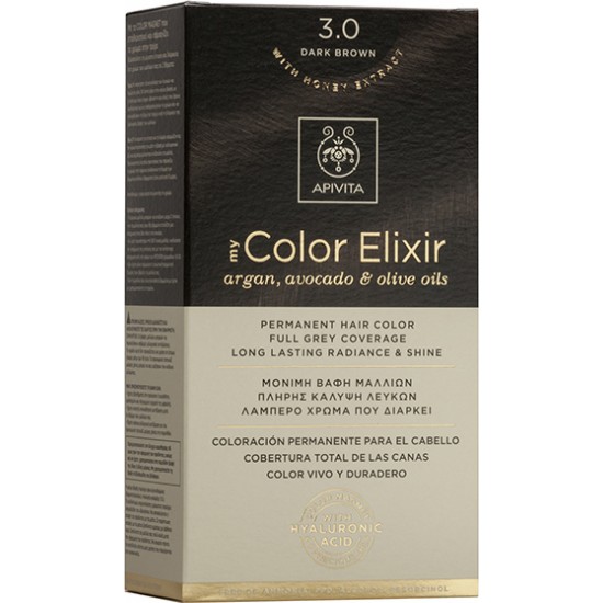 APIVITA - My Color Elixir Argan, Avocado & Olive Oils - 3.0 Καστανό Σκούρο APIVITA - My Color Elixir Argan, Avocado & Olive Oils - 3.0 Καστανό Σκούρο