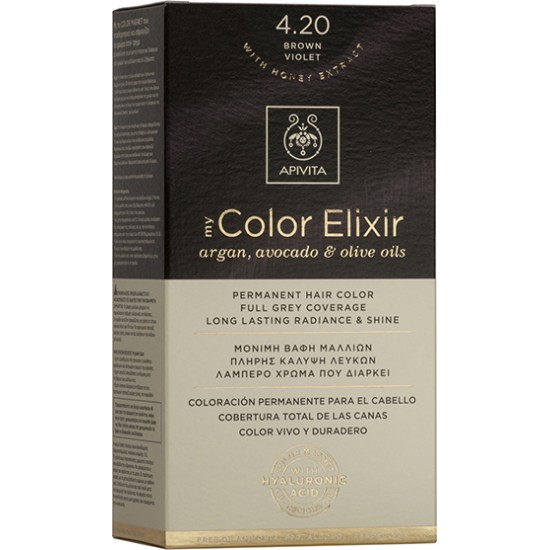 APIVITA - My Color Elixir Argan, Avocado & Olive Oils - 4.20 Καστανό Βιολετί APIVITA - My Color Elixir Argan, Avocado & Olive Oils - 4.20 Καστανό Βιολετί
