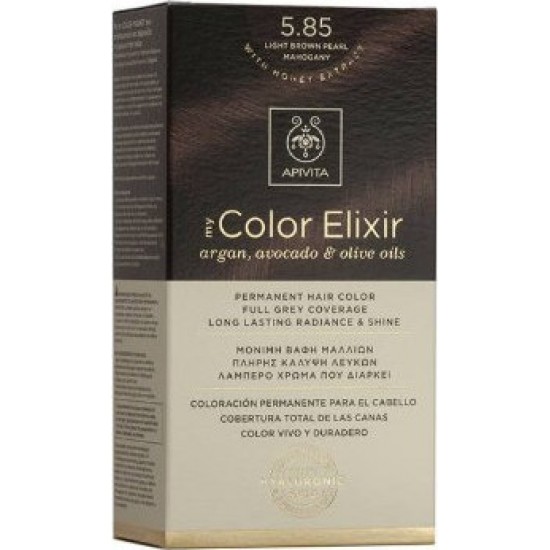 APIVITA - My Color Elixir Argan, Avocado & Olive Oils - 5.85 Καστανό Ανοιχτό Περλέ Μαονί APIVITA - My Color Elixir Argan, Avocado & Olive Oils - 5.85 Καστανό Ανοιχτό Περλέ Μαονί