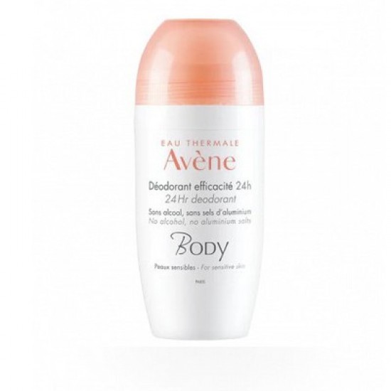 AVENE - Body Deodorant Efficacite 24h Αποσμητικό για όλους τους τύπους ευαίσθητου δέρματος Roll-On 50ml AVENE - Body Deodorant Efficacite 24h Αποσμητικό για όλους τους τύπους ευαίσθητου δέρματος Roll-On 50ml