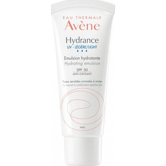 AVENE - HYDRANCE UV Emulsion Legere SPF30 Ενυδατική κρέμα προσώπου Ελαφριάς υφής Για μικτές και ευαίσθητες επιδερμίδες 40ml