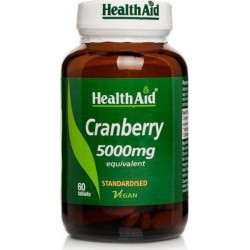 HEALTH AID - Cranberry Extract 5000mg 60 ταμπλέτες