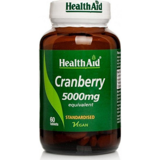 HEALTH AID - Cranberry Extract 5000mg 60 ταμπλέτες