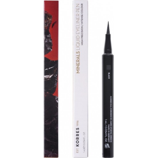 KORRES - EYES MINERALS Liquid Eyeliner Pen Black 01 1ml KORRES - EYES MINERALS Liquid Eyeliner Pen Black 01 1ml