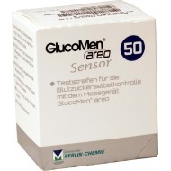 MENARINI Glucomen Sensor Areo Ταινίες Μέτρησης Γλυκόζης 50τμχ.