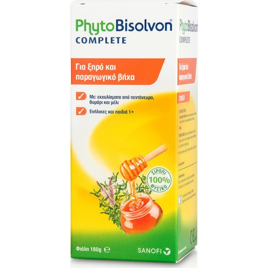 SANOFI Phytobisolvon Complete για τον ξηρό και παραγωγικό βήχα 180gr