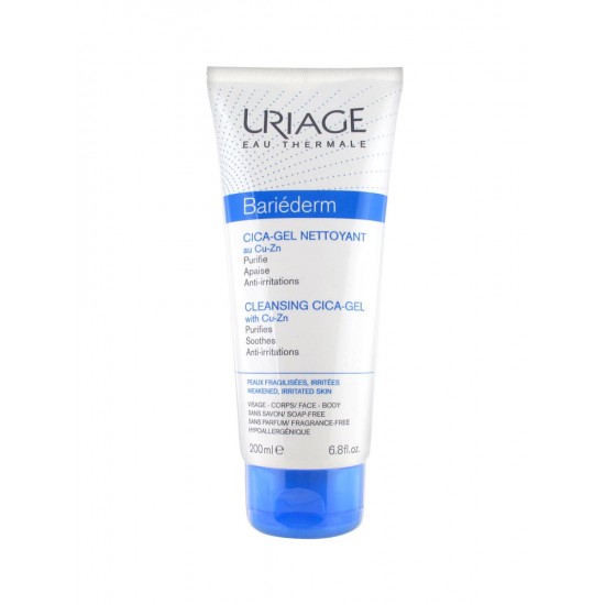 URIAGE Bariederm Cleansing Cica Gel καθαρισμού και φροντίδας για το σώμα 200ml